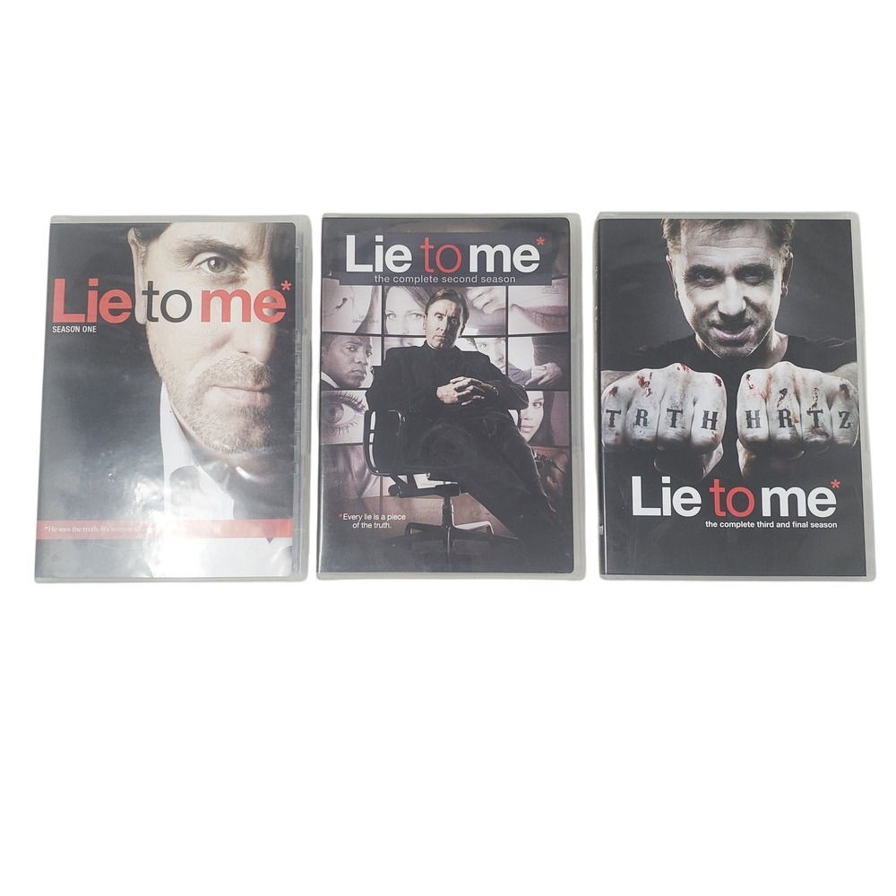 Lie to Me Complete Seasons 1 2 3 DVD TV Series Set Tim Roth Fox Network